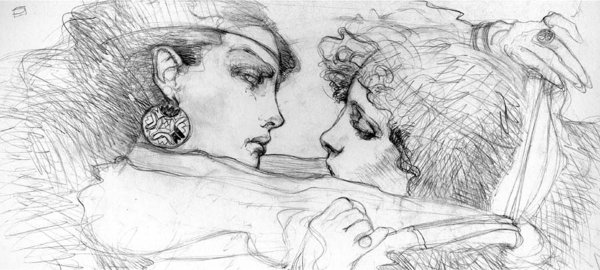 Реалистичный рисунок пистолета