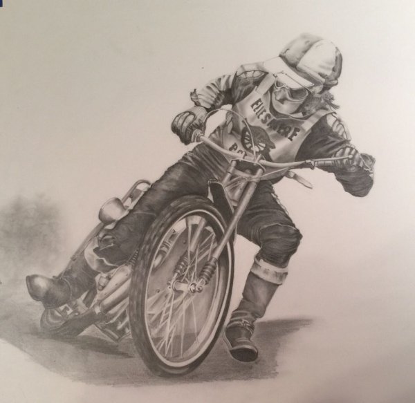 Набросок лодки карандашом