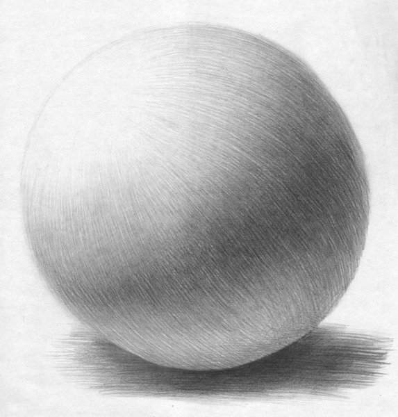 Шар Светотень штриховка