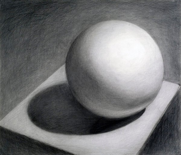 Рисунок шара Академический Светотень