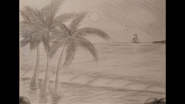 Море карандашом