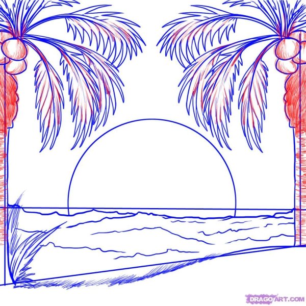 Рисование волны карандашом