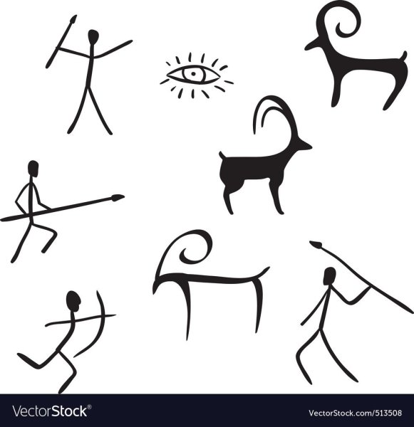 Наскальные рисунки Графика