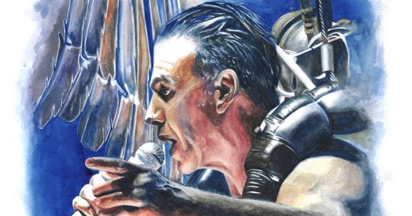 Тилль Линдеманн нарисованный