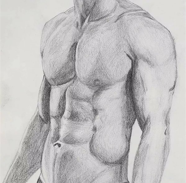 Тело карандашом