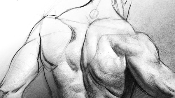 Тело карандашом