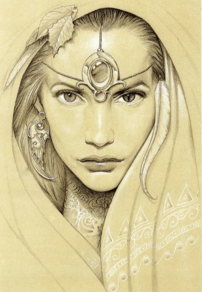 Рисунок карандашом фентез