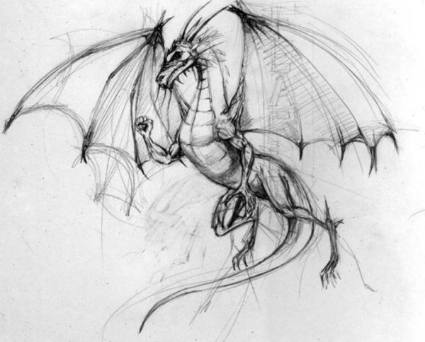 Рисунки карандашом фэнтези