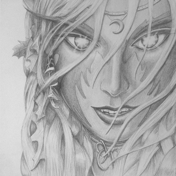 Эльф карандашом