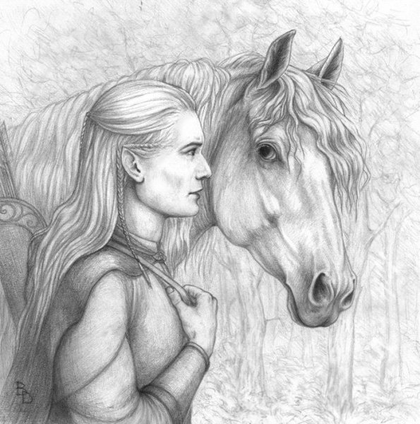 Рисунки карандашом фэнтези