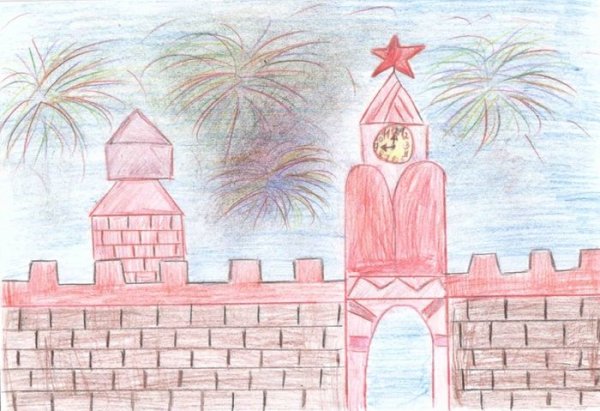 Москва детский рисунок