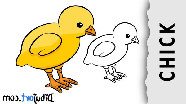 Цыпленок мультяшный