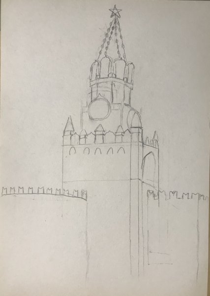Кремль карандашом