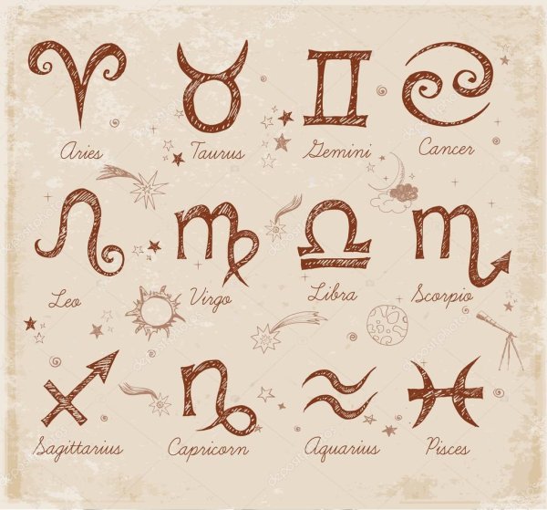 Знаки зодиака рисунки легкие