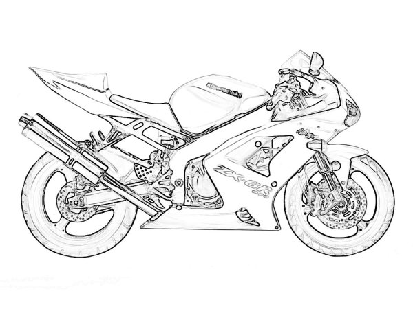 Yamaha YZF-r6 чертеж