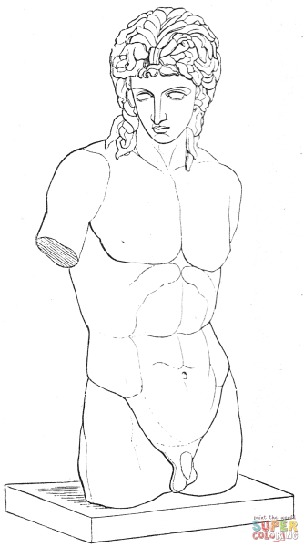Аполлон Бельведерский голова гипс