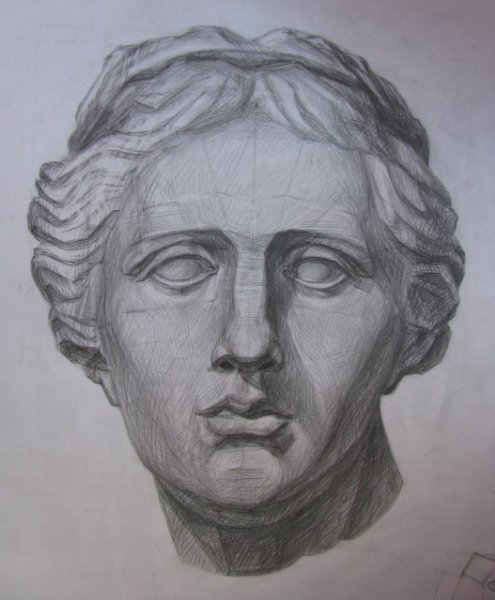 Дискобол (v в. до н.э.) срисовка