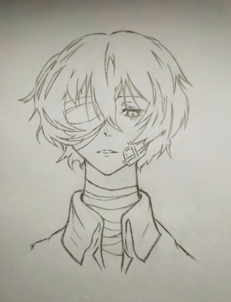 Дадзай Осаму легкий арт