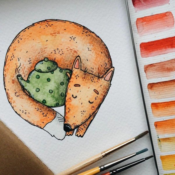 Классные рисунки акварелью