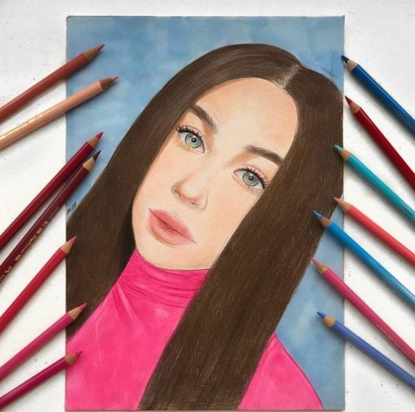 Леди Диана рисунок блоггер