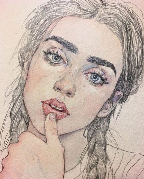 Рисунки блоггеров карандашом