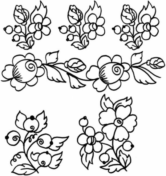 Хохлома раскраска