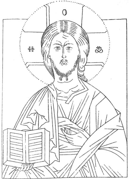 Раскраска Иисуса Христа для детей