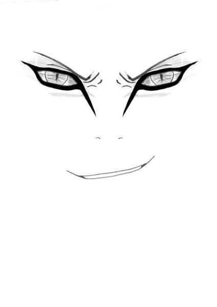 Злые глаза аниме