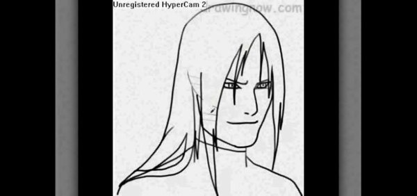 Орочимару раскраска лицо