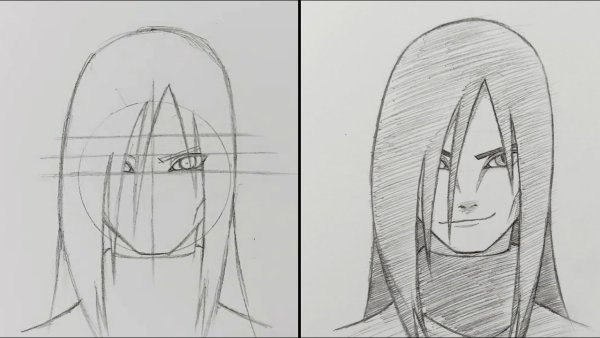 Неджи Хьюга для срисовки