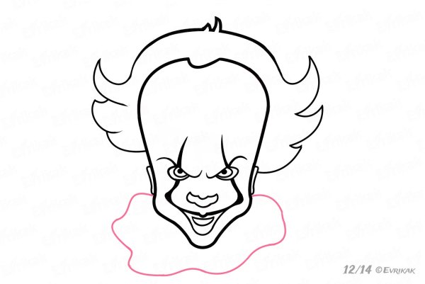 Поэтапное рисование Пеннивайза