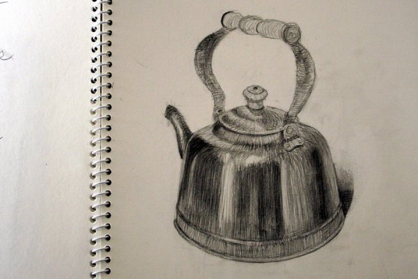 Чайник карандашом