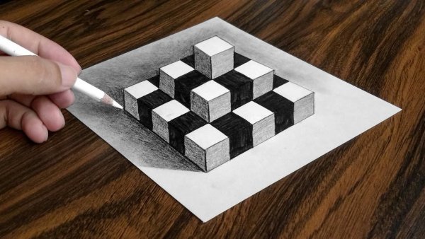 Иллюзии карандашом