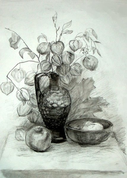 Букет карандашом