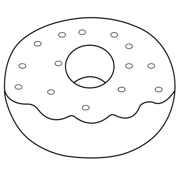 Идеи для рисования лёгкие пончик