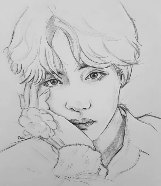 Портрет Тэхена из БТС