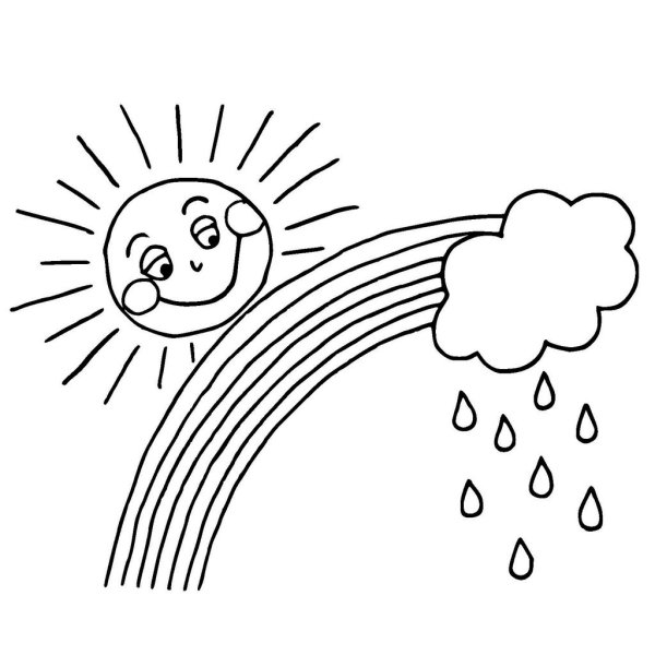 Набросок вид из окна