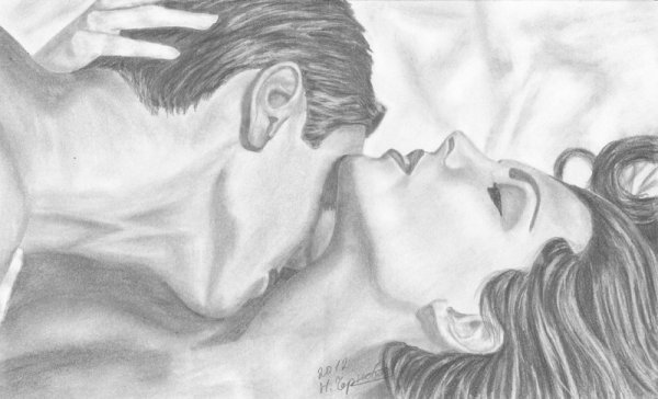 Нарисовать парня в постели