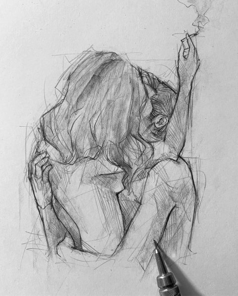 Влюбленные карандашом