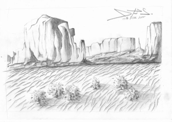 Кактус в пустыне раскраска