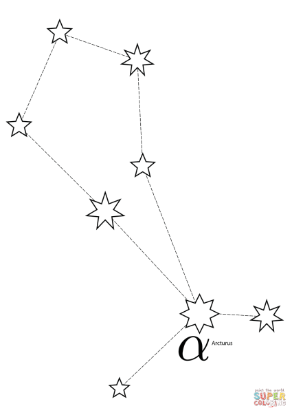 Волопас Созвездие схема