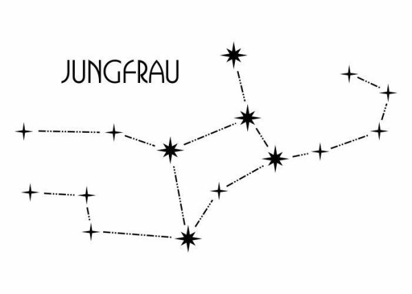 Созвездие Дева схема по точкам