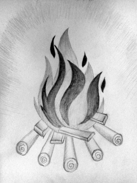 Огонь для рисования