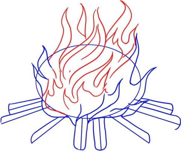 Огонь карандашом