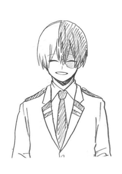 Тодороки шото карандашом