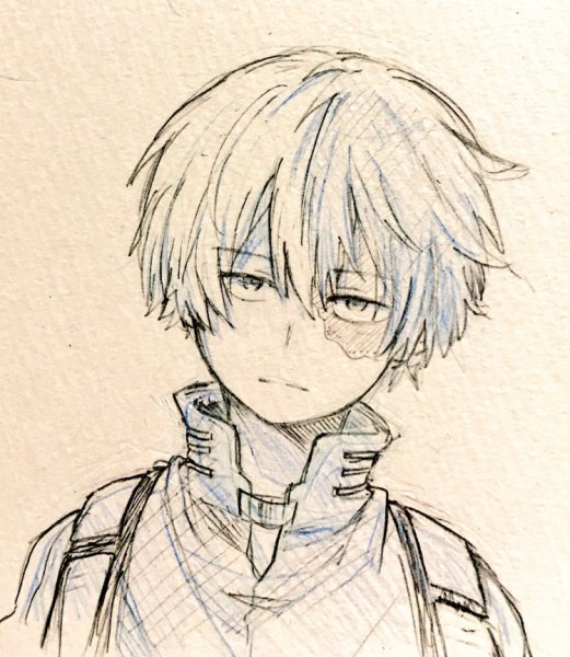 Скетчи аниме Тодороки