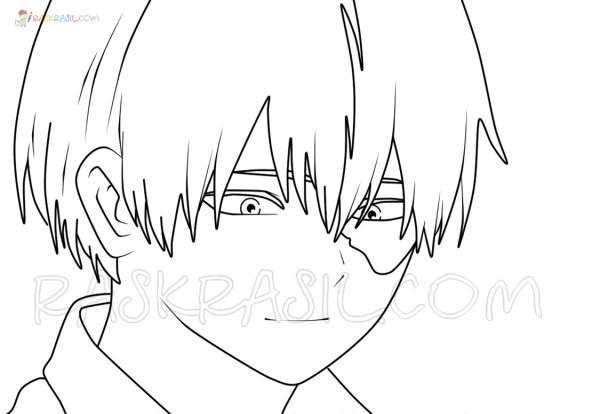 Тодороки шото раскраска