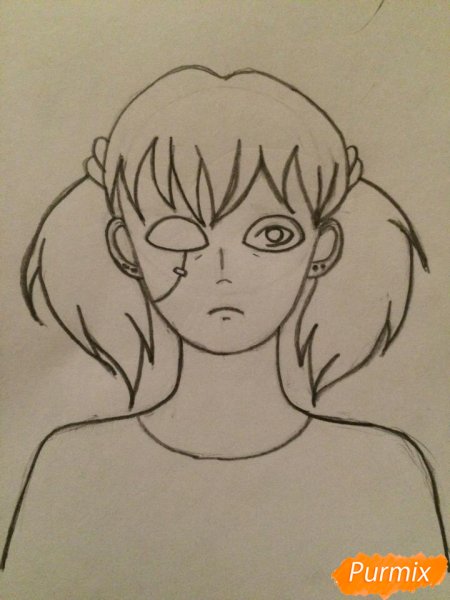 Салли фейс карандашом