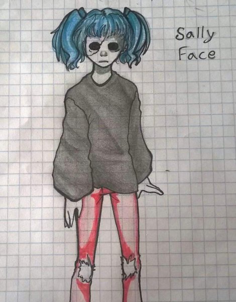 Салли фейс для срисовки