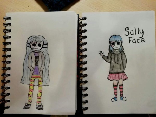 Простые срисовки Салли фейс